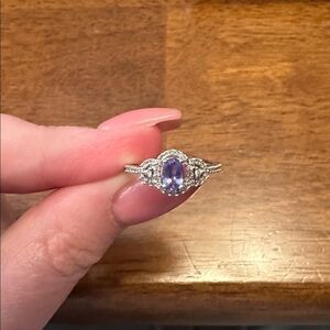 Kay’s Tanzanite and White Sapphire Ring